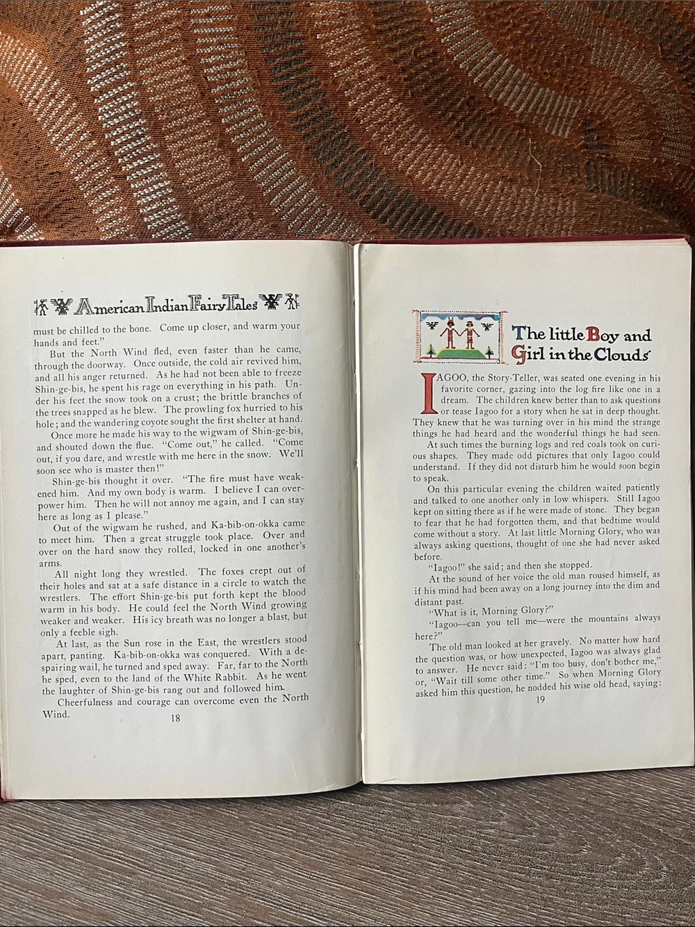 American Indian Fairy Tales Hardcover Book - W.T. Larned 1935